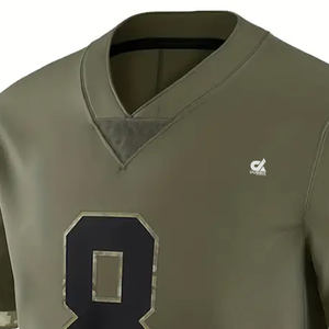 Jersey de Fútbol Americano Personalizado, Uniforme de Poliéster Blanco Cómodo, Ropa Deportiva de Fútbol Más Vendida - Product Image 6