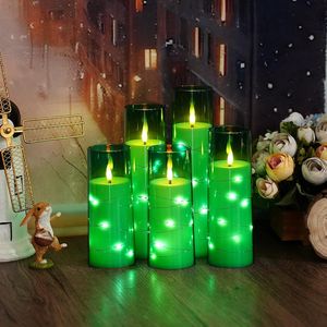 Candele LED Senza Fiamma a 5 Pezzi per un'Atmosfera Romantica, con Timer, in Acrilico Stabile, Effetto Sfarfallio per un Ambiente Accogliente - Product Image 5