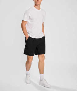 Shorts de sport décontractés pour hommes 100% coton respirant en soie glacée à séchage rapide avec poches - Product Image 1