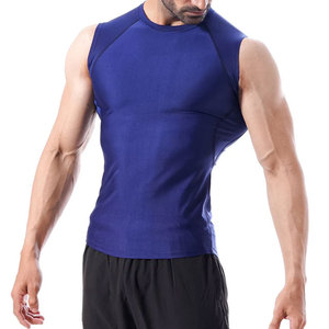 เสื้อกล้ามออกกำลังกายผู้ชาย ยืดหยุ่นได้ ผลิตจากโพลีเอสเตอร์ผสมอีลาสเทน กระชับรูปร่าง สไตล์วินเทจ สำหรับเล่นกีฬา ลดราคาจากโรงงาน - Product Image 1