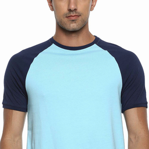 <b>Men's</b> Classic <b>Raglan</b> <b>T</b> <b>Shirt</b> Custom Design OEM Sportswear Manufacturer Regular Fit Casual Solid Color O-Neck <b>T</b> <b>Shirt</b> - Product Image 4