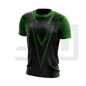 Camiseta Deportiva Personalizada JAMEZ SPORTS 100% Algodón Antibacterial Transpirable de Secado Rápido con Cuello en V y Manga Corta para Equipos Unisex - Product Image 4