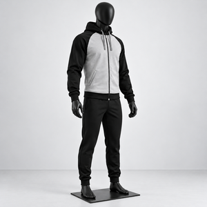 Survêtements unisexes de haute qualité, best-sellers, décontractés, respirants, en Spandex/Coton, avec sweats à capuche zippés et pantalons de jogging - Product Image 4