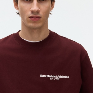 T-shirt personnalisé à manches courtes en polyester, coupe ajustée, séchage rapide, col rond, sérigraphie, taille US - Product Image 3