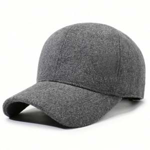 Gorro de Béisbol para Hombre, Otoño-Invierno 2025, Nuevo, Forro Polar Grueso, Resistente al Frío, Color Sólido, Estilo Deportivo Casual para Exteriores - Product Image 6
