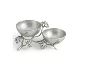 Stainless Steel Bowl With Branch <b>Stand</b> Polished Finish Vintage Design Dishwasher Safe <b>Food</b> Serving Bowl Gifting Decorative - Product Image 2