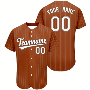 Uniforme de baseball respirant 100 % polyester, conception OEM 2025, vente en gros, uniforme de mode pour hommes avec logo personnalisé - Product Image 4