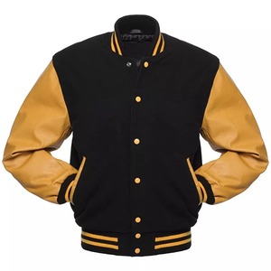 Veste bomber universitaire de baseball personnalisée, patchwork, dessin animé, 100% laine, à capuche, hiver, unisexe, haute qualité, pas cher - Product Image 4