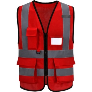 Custom Printed Hi Vis Vest High Visibility Safety Vest Waterproof Polyester Material Custom Logo Support - Product Image 1