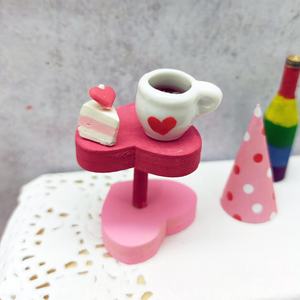 Accesorios para Casa de Muñecas en Miniatura a Escala 1:12, Escena de Fiesta de San Valentín, Materiales de Madera/Papel/Arcilla, para Mayores de 14 Años - Product Image 3