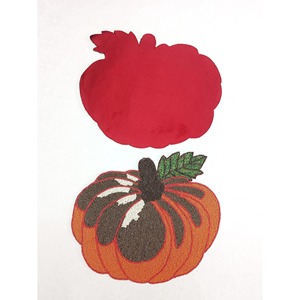 Magnifique set de table perlé en forme de citrouille, fait main, avec perles de verre, pour la décoration de table de Thanksgiving, de la récolte et de l'automne, design orange et marron - Product Image 4
