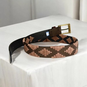 Custom Logo Handmade Polo <b>Belt</b> in Premium Leather with Colourful Stitch for Bulk Orders Custom Leather Sport Riding OEM Service - Product Image 2