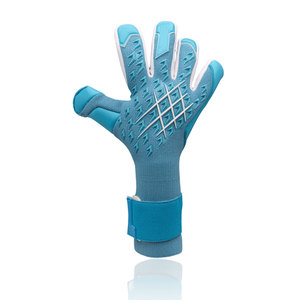Gants de gardien de but en tissu tricoté imprimé sur mesure avec sangle de poignet amovible, respirants, en caoutchouc injecté pour l'extérieur, fabriqués en cuir - Product Image 2