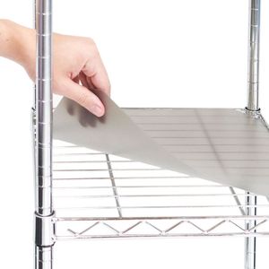 Kit Organizzatore per Armadio Personalizzabile, Scaffali in Metallo Pieghevoli con Ripiani in Tessuto, Sistema di Stoccaggio Portatile ed Espandibile per Guardaroba - Product Image 3