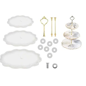 Support à dessert élégant en bois, construction en bois massif de qualité supérieure avec finition lisse, idéal pour les gâteaux, les cupcakes, les pâtisseries et les présentations élégantes. - Product Image 4