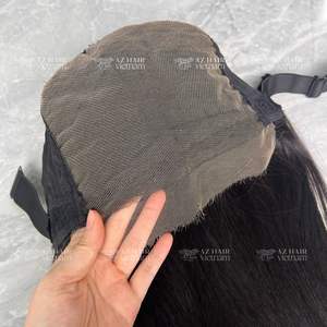 Perruques de cheveux humains du Vietnam 7x7 HD dentelle fermeture Super os perruques droites 300g noeuds blanchis perruque de cheveux vietnamiens bruts dentelle avant - Product Image 2