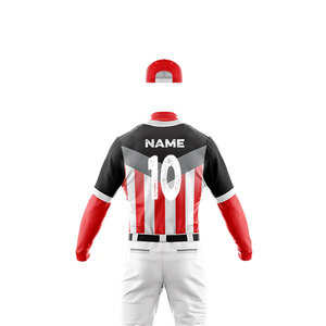 Nouveaux uniformes de baseball sur mesure grande taille - Vêtements de baseball de haute qualité en gros 100% polyester respirant et anti-humidité - Product Image 4