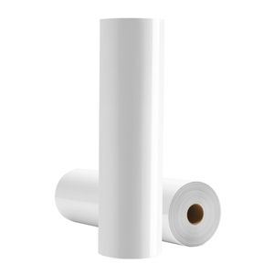 Rotolo di Vinile Termotrasferibile Bianco Lucido 12 pollici x 70 piedi, Facile da Tagliare e Sverniciare, Compatibile con Alte Temperature, Materiale PU, Forte Adesione - Product Image 1