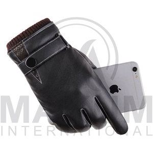 New Arrival Pure Leather Fashion Dressing Gloves Sheep Skin Leather Dressing Gloves for Men Leather Gloves From Pakistan - Product Image 6