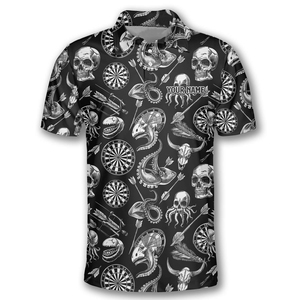 Sports <b>Darts</b> Club Game Jersey 3D Print Summer Polo Shirts Streetwear Short Sleeves T-Shirts - Product Image 5