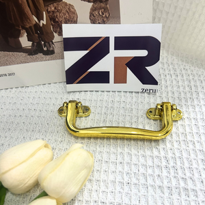 ZERUN Case Plastic Flat Box Gift Gold Sliver Handles <strong>Small</strong> Plastic Square Handles for Hardware <strong>Antique</strong> Leather - Product Image 4