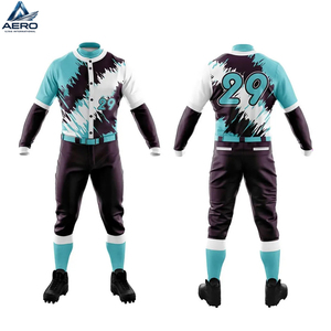 Uniforme de Béisbol de Alto Rendimiento, Sublimado, Estilo Botón, Nuevo, Cómodo, del Mejor Proveedor, Tejido Ecológico, para Equipos - Product Image 1