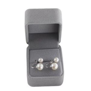 Pendientes de Perlas Redondas de Agua Dulce de Doble Cara, Elegantes Pendientes de Doble Perla de Plata S925, Diseño Simple y Moderno - Product Image 5