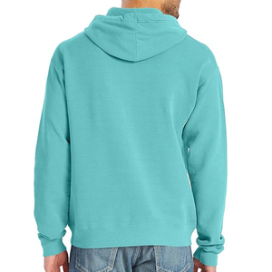 Sweat à capuche zippé surdimensionné en coton et polyester pour hommes, poids lourd 400gsm, logo personnalisé, hiver, coupe boxy, épaules tombantes, design uni, numérique - Product Image 2