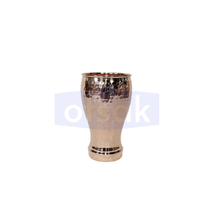 Vaso de Cobre Puro Ecológico de Primera Calidad con Acabado Martillado, Diseño Moderno para Cocina, Comedor y Hostelería - Product Image 1