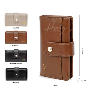 Porte-cartes de crédit vintage antivol, vente en gros, portable, pour cartes de visite, en satin, simple, avec double bouton magnétique, RFID - Product Image 2