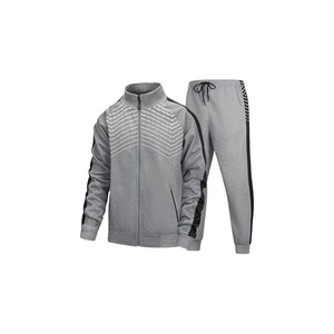 Ensemble de survêtement de course pour homme : veste zippée intégrale et pantalon – Tenue de sport athlétique pour l'entraînement, la gym et les loisirs – Coupe régulière et confortable - Product Image 6