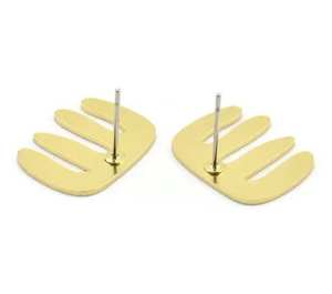 Pendientes Largos Bohemios de Diseño Único, Modernos, de Latón, Acabado Pulido, Colores Personalizados, Logotipo, Joyería Hecha a Mano para Mujer, Modelo de Regalo - Product Image 5