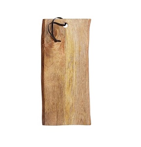 Planche à découper en bois naturel, planche à découper artisanale en bois massif, planche de cuisine avec poignée pour couper, trancher et servir - Product Image 4