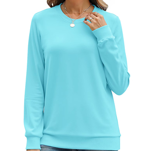 Sweat-shirts personnalisés pour femmes OEM ODM, fabricant de sweat-shirts à col rond pour femmes, fournisseur de vêtements de mode en gros avec étiquette privée - Product Image 1