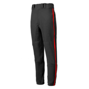Maillot de baseball uni noir et rouge pour homme, manches courtes, boutons sur le devant, en polyester anti-humidité, ensemble uniforme adulte toutes saisons anti-UV - Product Image 4