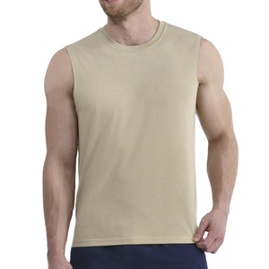 OEM Custom Print Eco-Friendly Breathable Quick Dry Polyester/Cotton Gym Tank <b>Top</b> Men Sleeveless Training Shirt Fitness - Product Image 1