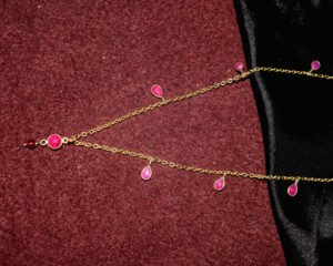 Sameer Art Craft Handcrafted 925 Sterling Silver 18K Gold Plated Natural <b>Ruby</b> Gemstone Minimalist Beach <b>Necklace</b> IGI Certified - Product Image 6