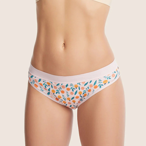 Culotte bikini imprimée pour femmes et adolescentes, taille basse, en coton et élasthanne, confortable, douce, respirante, couvrante, pour le quotidien - Product Image 3