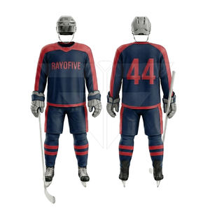 ชุดฮอกกี้น้ำแข็งแบบใหม่มาถึงแล้ว ราคาถูก วัสดุดีที่สุด รับสั่งทำตามแบบ ขั้นต่ำสั่งซื้อน้อย  ขายชุดฮอกกี้น้ำแข็งสำหรับผู้ชาย - Product Image 3