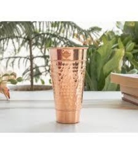 Export Quality Copper Glass Tumbler Manufacturer Ayurvedic Drinking Water Cup Bulk Supplier Metal <b>Drinkware</b> - Product Image 2