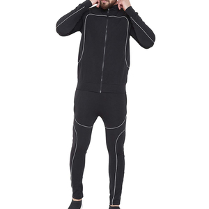 Ensemble de survêtement athlétique à capuche pour homme, 100 % coton, couleur unie, idéal pour la gym, le fitness et l'entraînement, personnalisable - Product Image 1