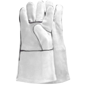 <b>Long</b> Sleeve Cowhide Split Leather Welding <b>Gloves</b> Industrial Safety <b>Gloves</b> Cotton Fleece Lined Breathable Anti-Slip Safety Cuff - Product Image 5