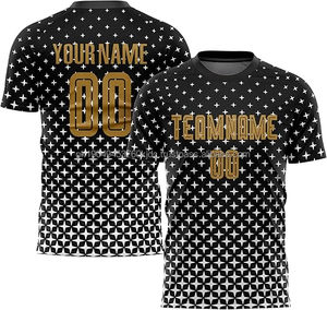 Uniforme de vêtements de sport de football pour garçons 100% polyester maillot de football français avec impression de nom comprend un short - Product Image 2