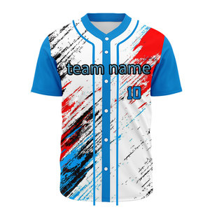 Hot Selling Custom Men's Baseball Uniform Personalized Stitched Embroidery Sublimation Short Sleeve Women Baseball Jersey - Product Image 1
