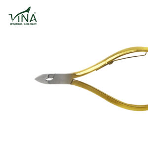 กรรไกรตัดเล็บเหล็กคาร์บอนชุบทองแบบ VNN-20อุปกรณ์ดูแลประจำวันพร้อมใบมีดคมกรรไกรตัดเล็บนิ้วเท้าจากเวียดนาม - Product Image 1