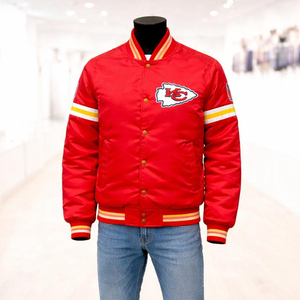 Veste en satin de style Letterman pour homme, best-seller |   Veste de baseball en satin de soie 100% haute qualité avec broderie personnalisée - Product Image 5