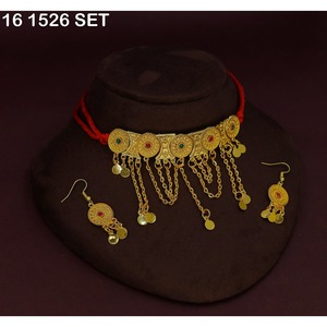 Conjunto de Collar Choker Árabe Vintage, Chapado en Oro, Joyería Tribal Afgana, Collar Étnico Bohemio para Mujer, Conjunto de Joyería Árabe - Product Image 3