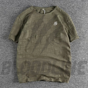 Camiseta de Hombre, Corte Regular, Color Granate, Formal, Tejido de Felpa, 100% Algodón, Cuello Redondo, Manga Regular, Logotipo Frontal con Impresión Digital, Secado Rápido - Product Image 5