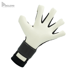 RELEVO INDUSTRIES Guantes de Portero de Fútbol Profesional al por Mayor OEM, Látex Transpirable, Logotipo Personalizado, Correa de Muñeca Extendida, Cierre de Gancho y Bucle - Product Image 2