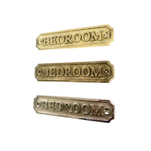 Placa Redonda para Puerta en Latón Pulido con Baño de Oro de la Marca New Lord para Habitaciones y Puertas - Product Image 6